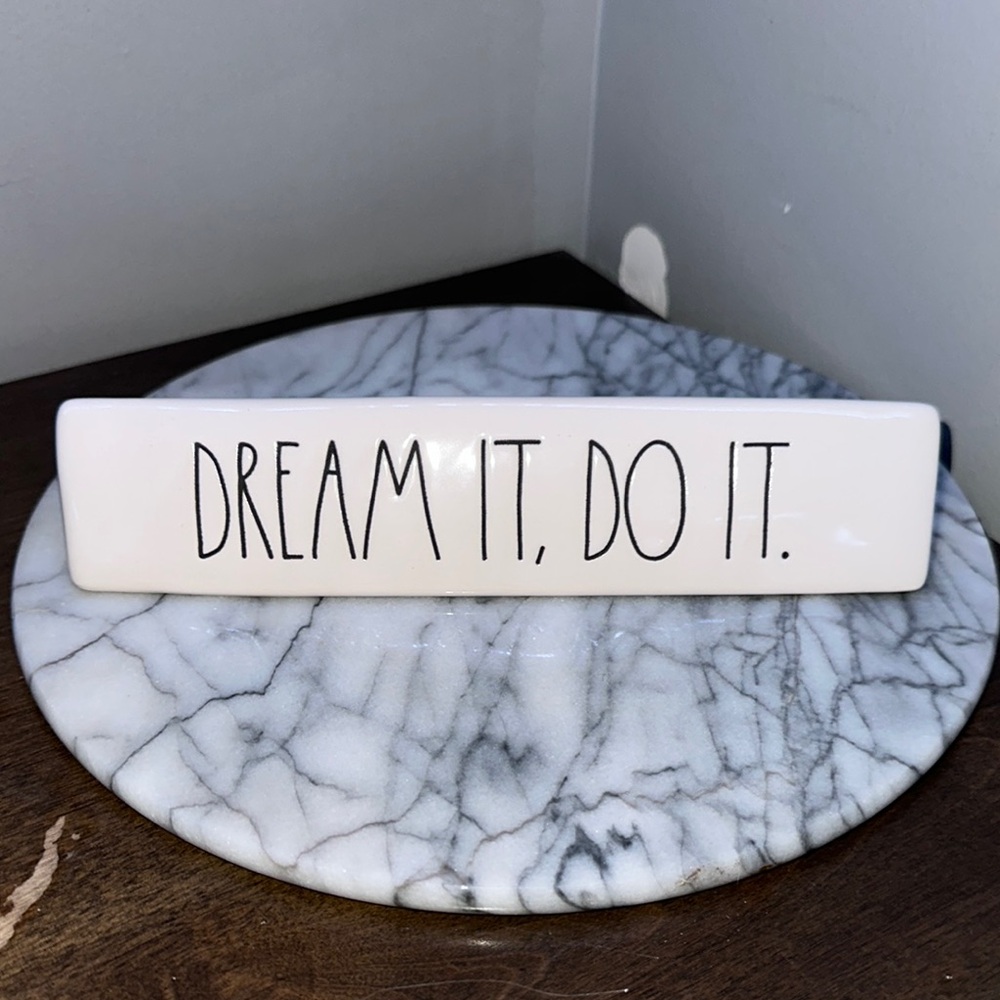 Rae Dunn White Dream It, Do It Wall Decor
